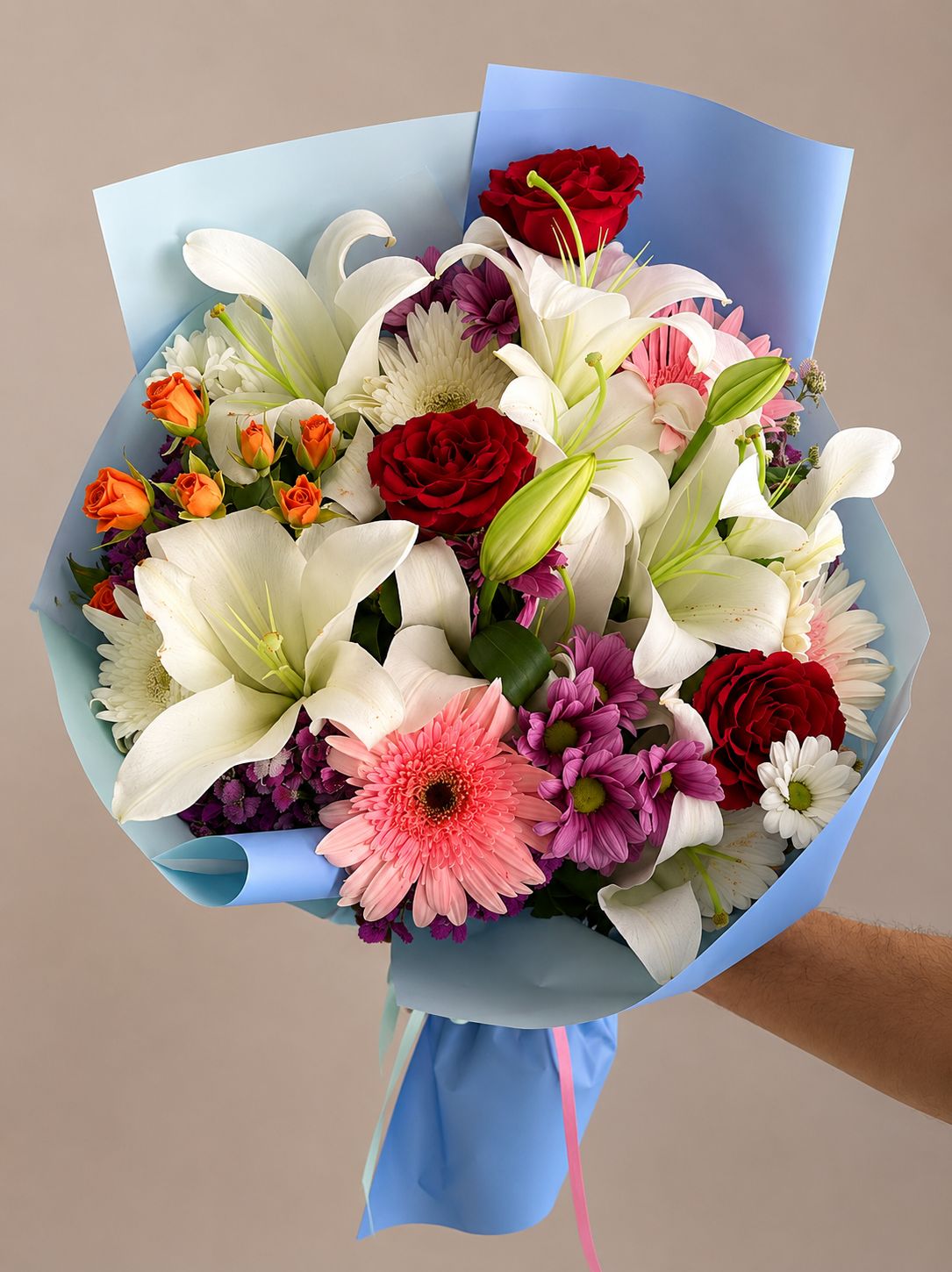 Kar���k Buket Lilyumlu