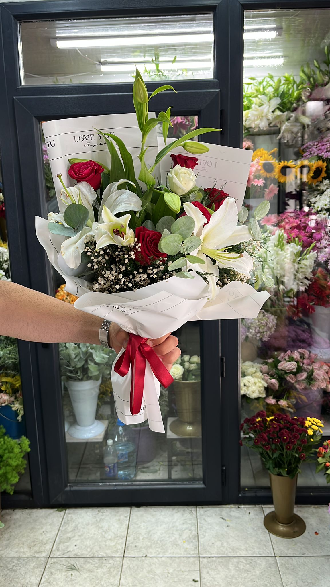 Lilyumlu G�l Buketi