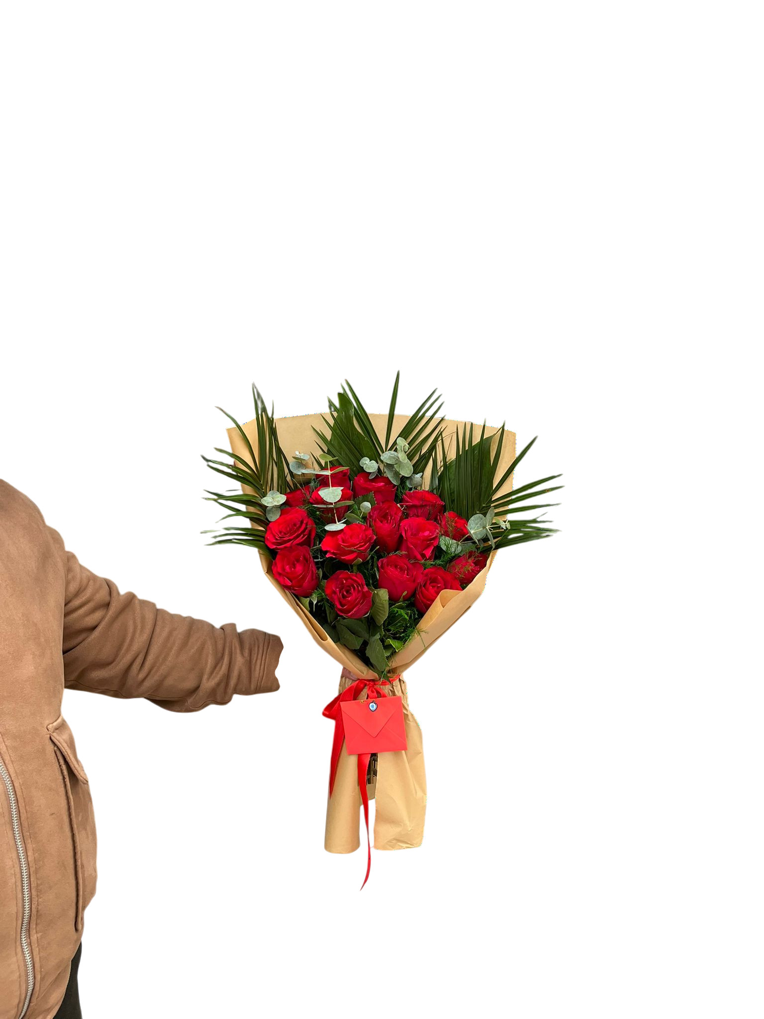 15 li K�rm�z� G�l Buketi